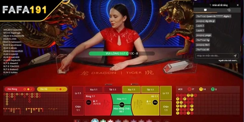 Trải nghiệm Casino FAFA191 Rồng Hổ hấp dẫn