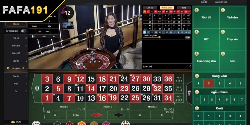 Tham gia vòng quay Roulette đặc sắc